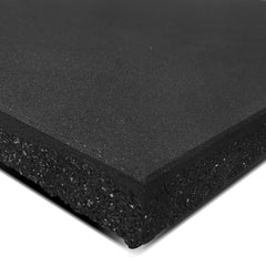 50mm Commercial Dual Density Rubber Gym Floor Tile Mat (1m x 1m) Pack of 2
