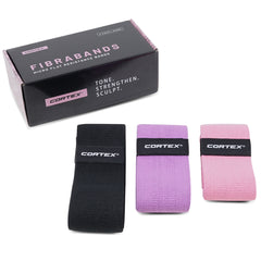 FibraBands Fabric Premium Resistance Bands 3 Pack (82mm)