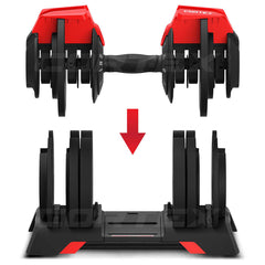 Revolock V2 48kg Adjustable Dumbbell + Barbell + Kettlebell All-in-One Set (24kg Pair)