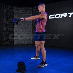 Revolock V2 48kg Adjustable Dumbbell + Barbell + Kettlebell All-in-One Set (24kg Pair)