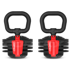 Revolock V2 48kg Adjustable Dumbbell + Barbell + Kettlebell All-in-One Set with Stand (24kg Pair)