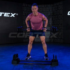 Revolock V2 80kg Adjustable Dumbbell & Barbell All-in-One Set (40kg Pair)