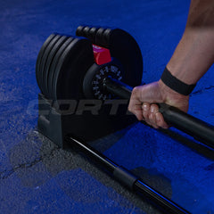 Revolock V2 80kg Adjustable Dumbbell & Barbell All-in-One Set (40kg Pair)
