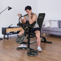 BN-11 Exercise FID Bench with Preacher Pad & Leg Extension