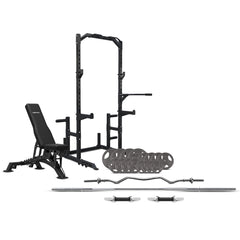 PR-2 Half Rack with 90kg Tri-Grip Plates + BN-9 Bench + Barbell Package