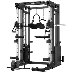 SM-25 6-in-1 Power Rack with Smith & Cable Machine