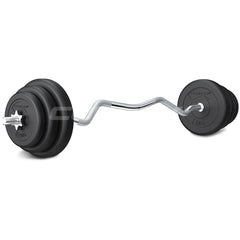 40kg EnduraShell Curl Bar Weight Set