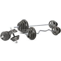 90kg Tri-Grip 25mm Standard Barbell Weight Set