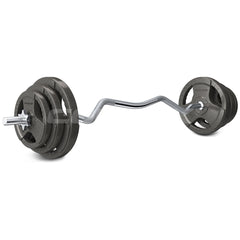 40kg Curl Bar 25mm Standard Weight Set