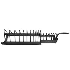 Pro 150kg Black Series Bumper Plate V2 Package with Toaster Rack