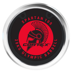 SPARTAN100 7ft 20kg Olympic Barbell (Black Oxide)